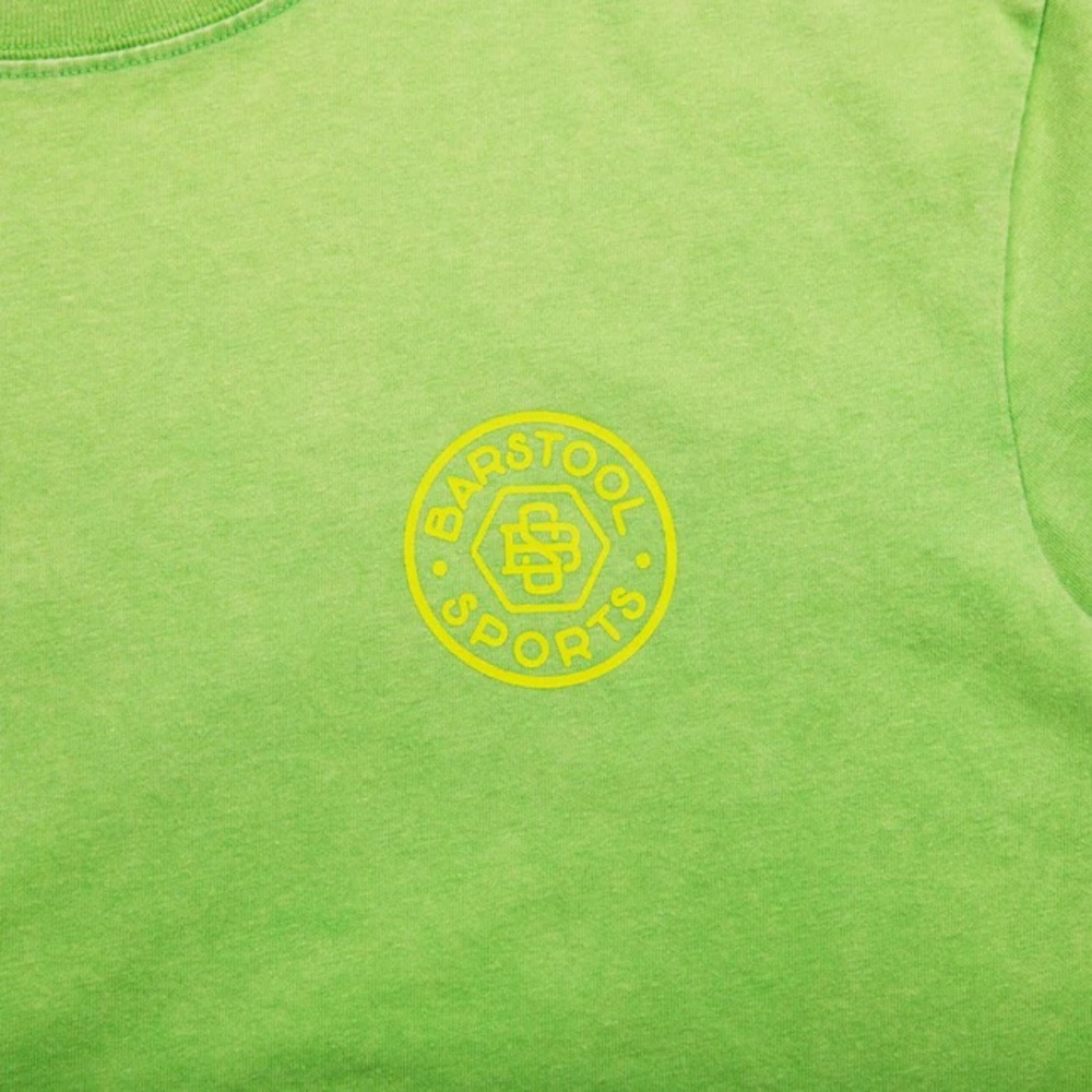 Barstool Sports Retro Premium Lime Green T-Shirt Tee Unisex Men’s